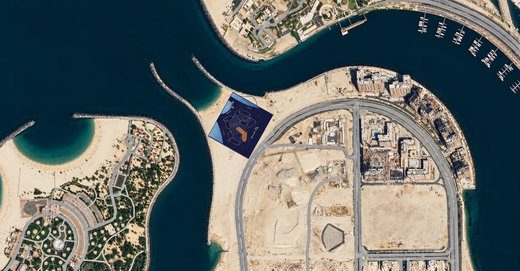 Map positioning Lunaya near Sheikh Zayed Road and major destinations in the Jebel Ali growth corridor
